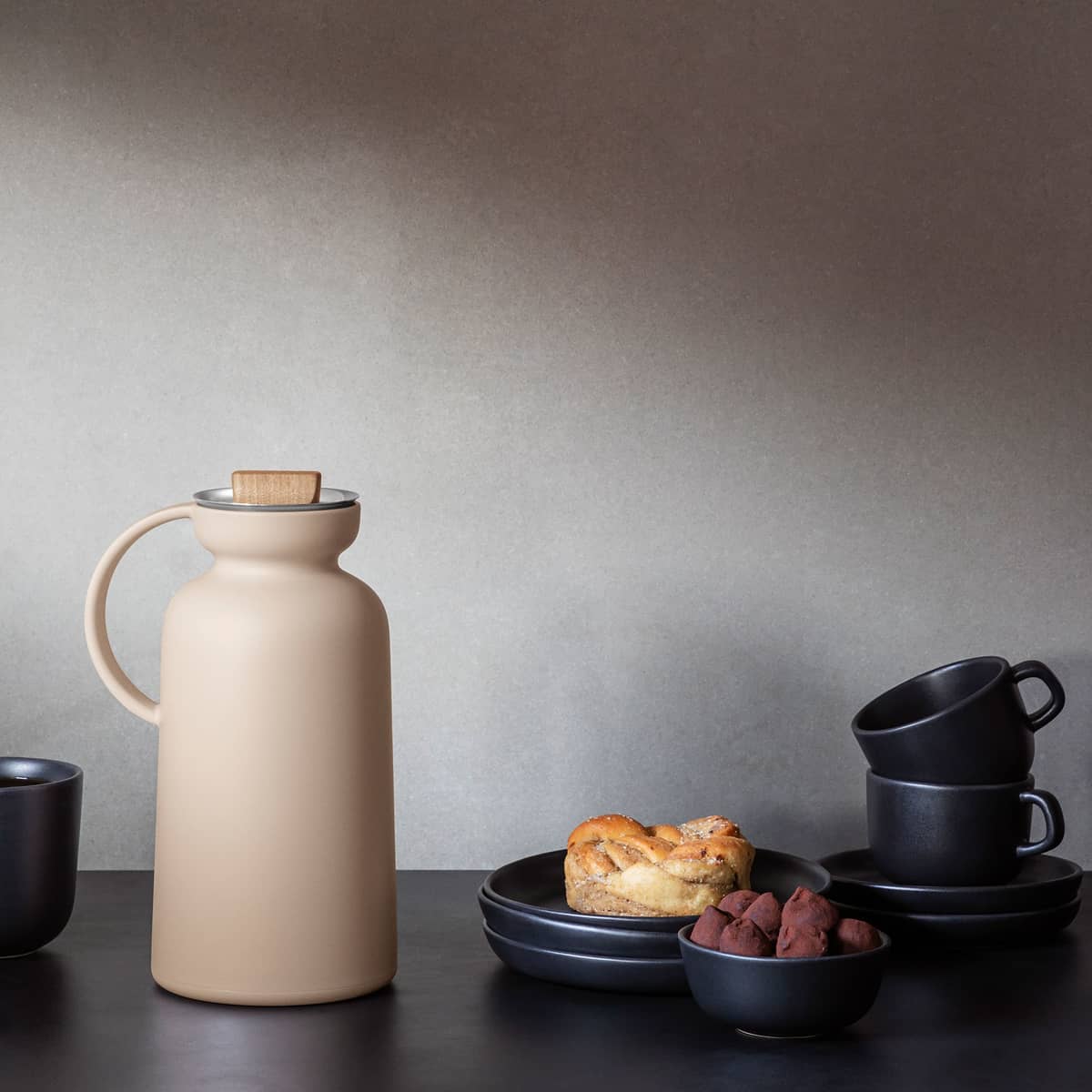 Silhouette termoskanne 1 liter, myk beige