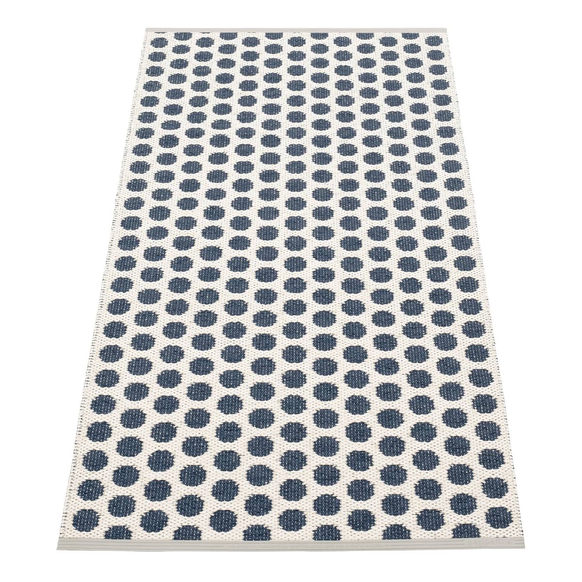 Noa gulvtæppe 70 cm x 150 cm, dark blue/vanilla
