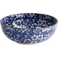 Blue Sakura skål Ø20 cm, blå/hvid