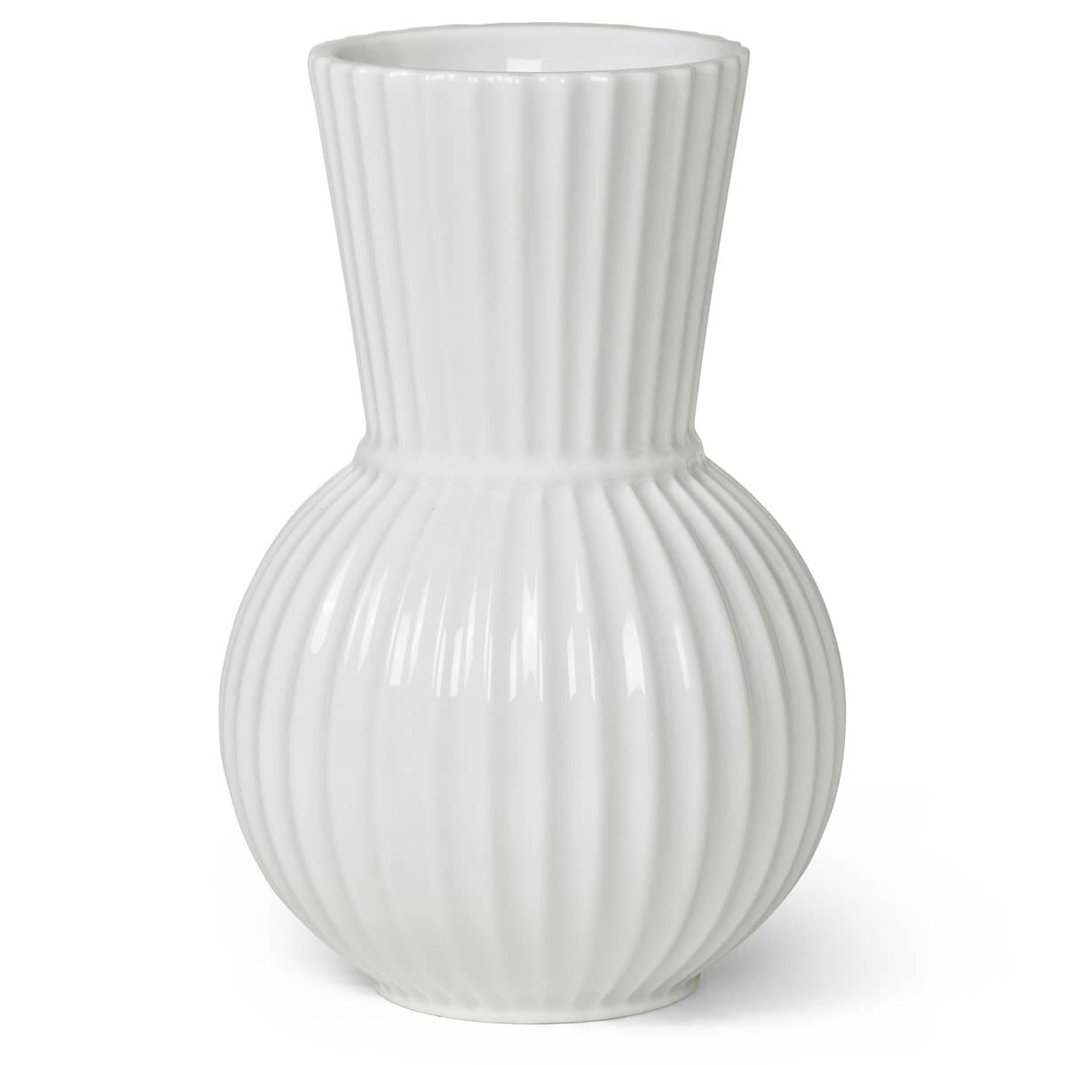Tura vase, 18 cm, hvid