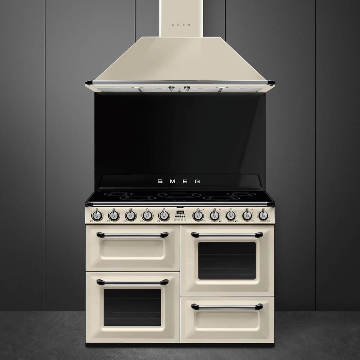 TR4110IP2 Victoria komfur med 3 ovne 110 cm, creme