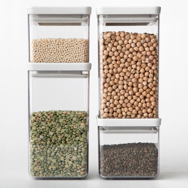 TASTY+ Säilytysrasia 4 Kpl Light Grey