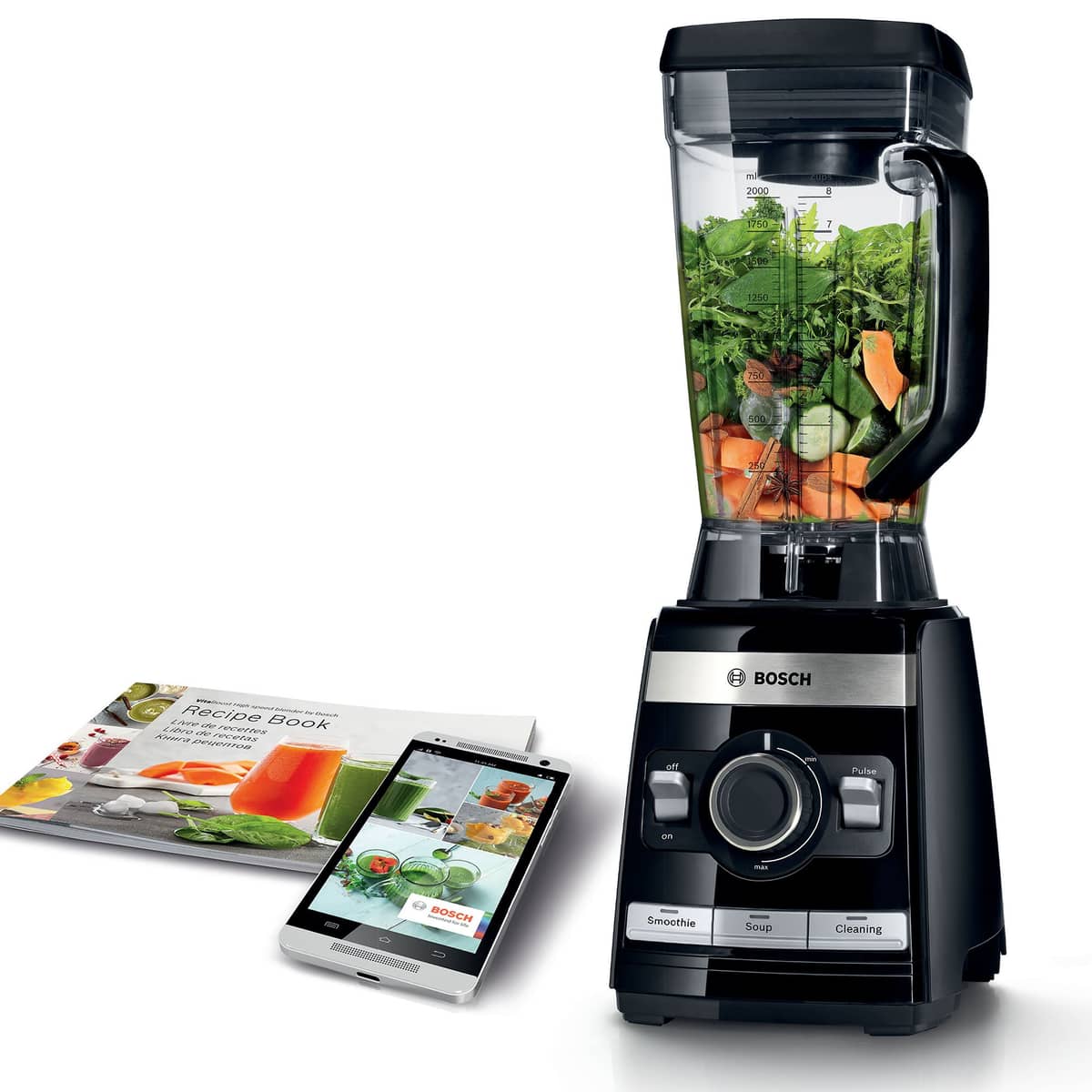 MMBH4P3B højhastighedsblender, 1600 W, sort