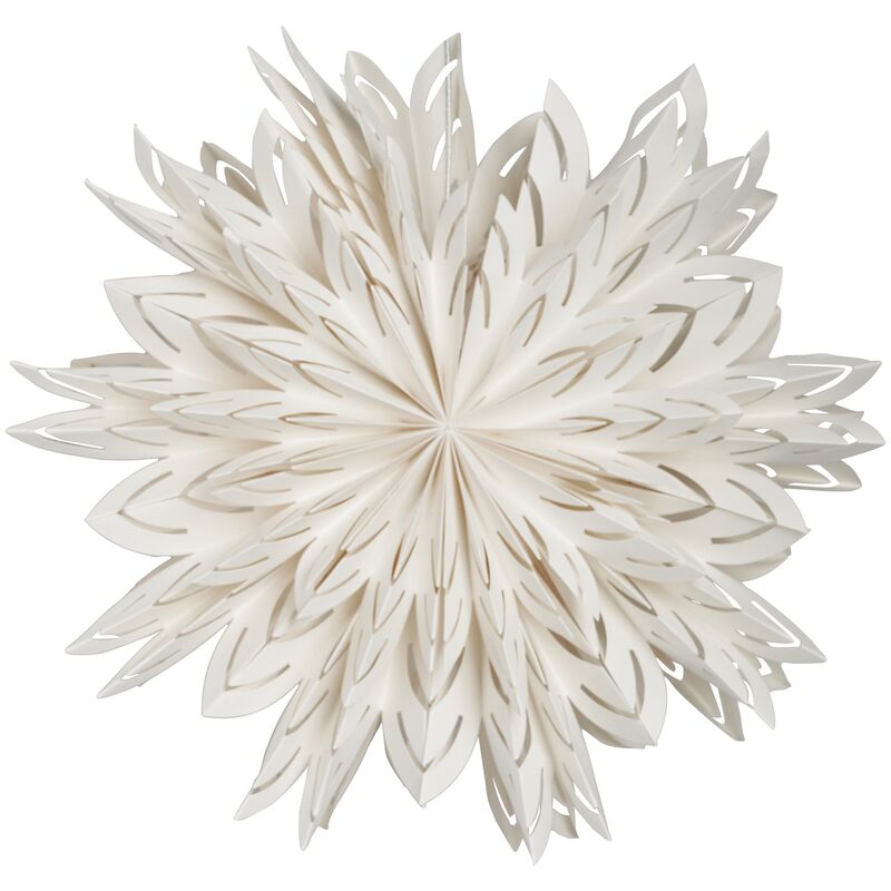 Siv julstjärna, 60 cm, vit