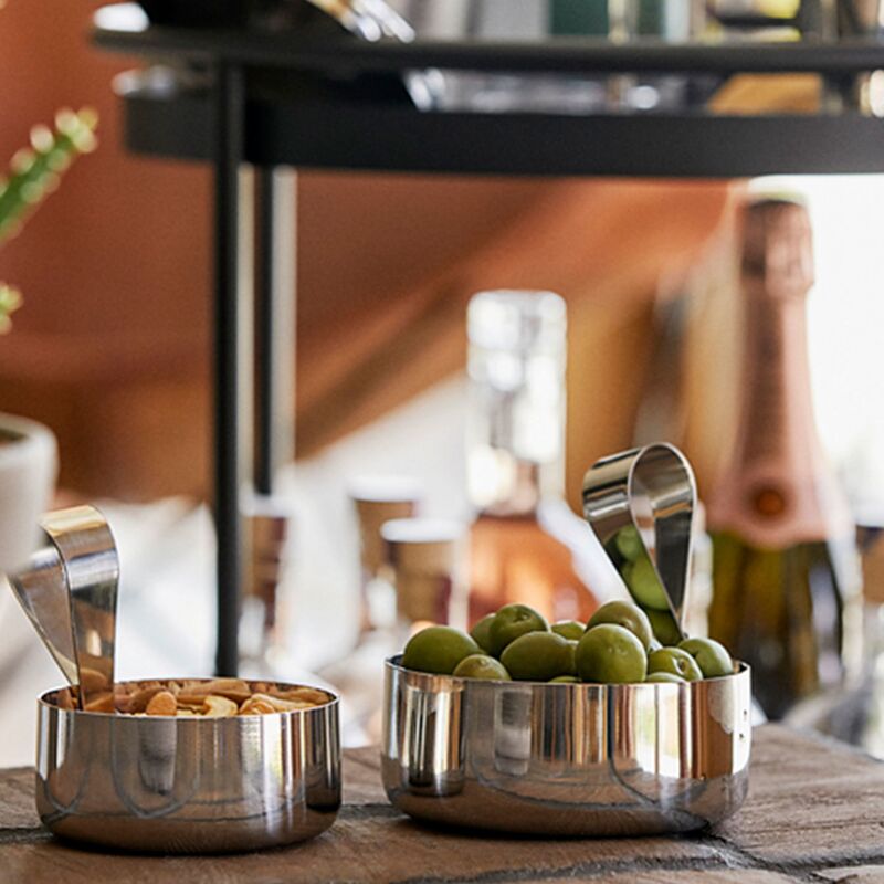 Rocks Delikatesseskål med ske, blank