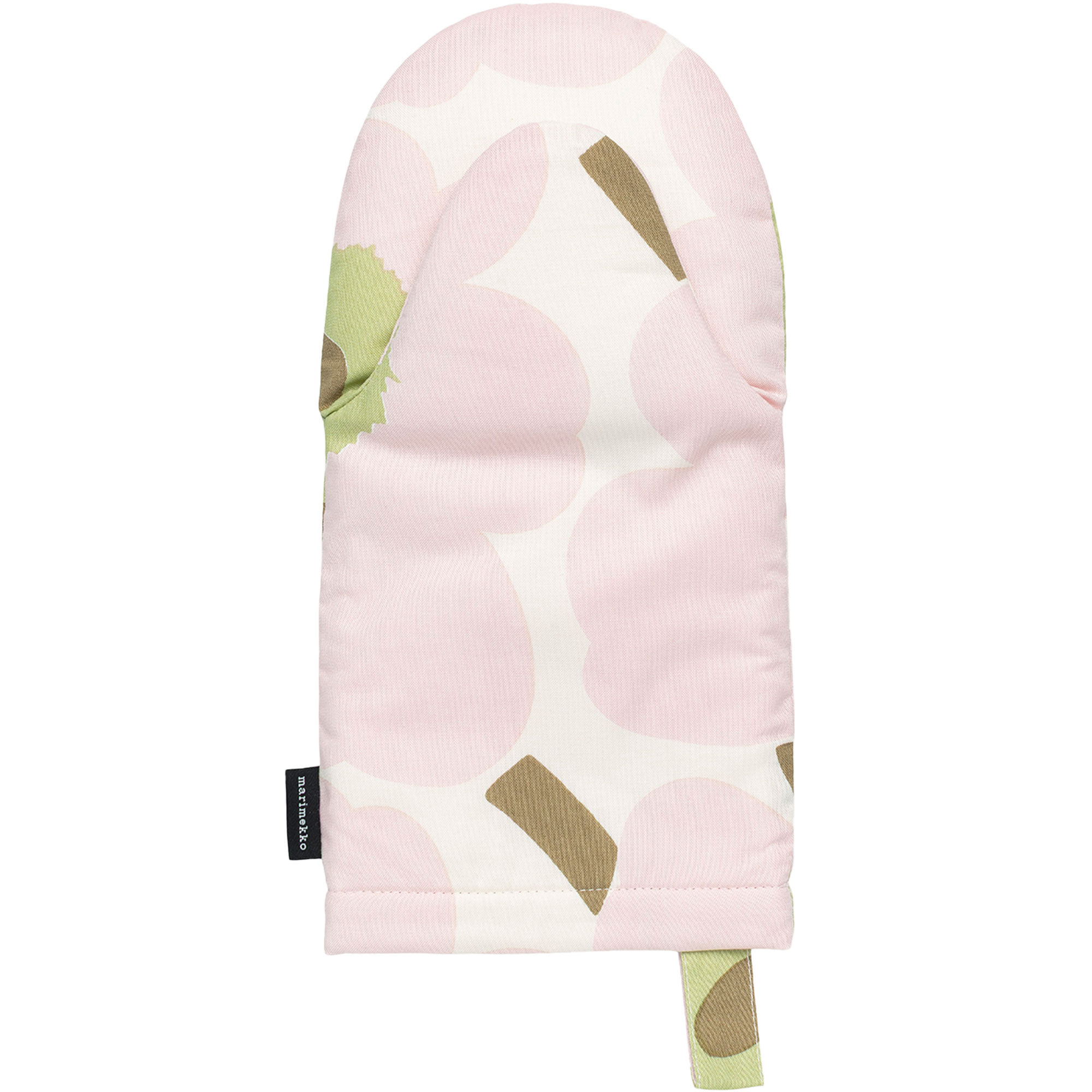 Pieni Unikko grytvante, vit/rosa