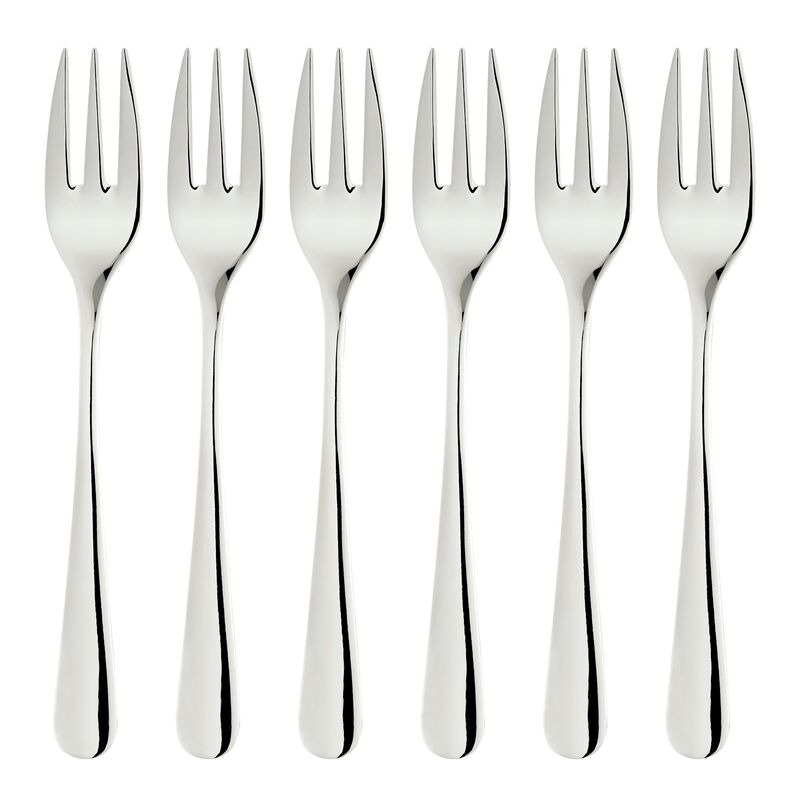 Classic dessertgafler, rustfrit stål, 6 stk.