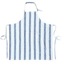 Textiles Garn Förkläde, blå/vit