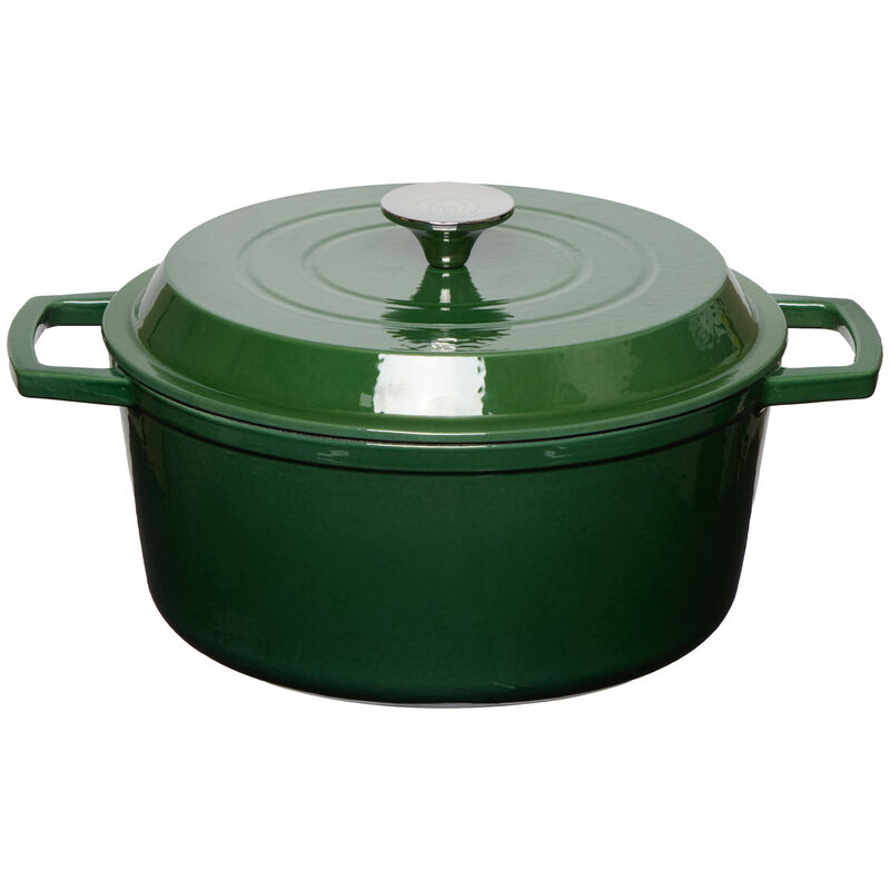 Gjutjärnsgryta 5,0L, mörkgrön