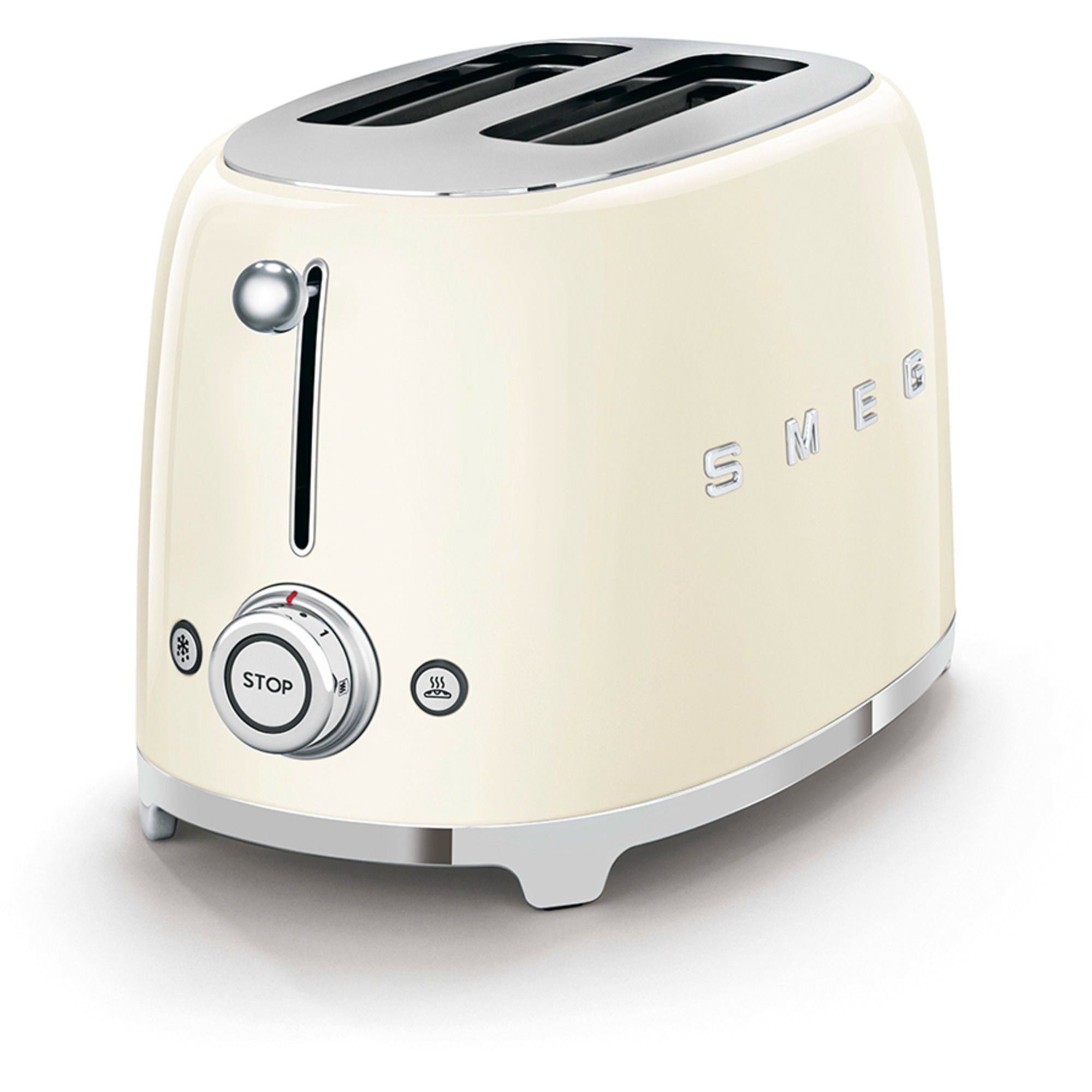 Alternativ bild 1 för Smeg Brödrost 2 skivor - Creme