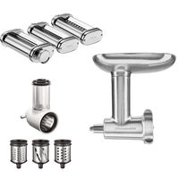 KitchenAid Tillbehörspaket till köksmaskin (köttkvarn, grönsaksskärare och pastatillbehör)