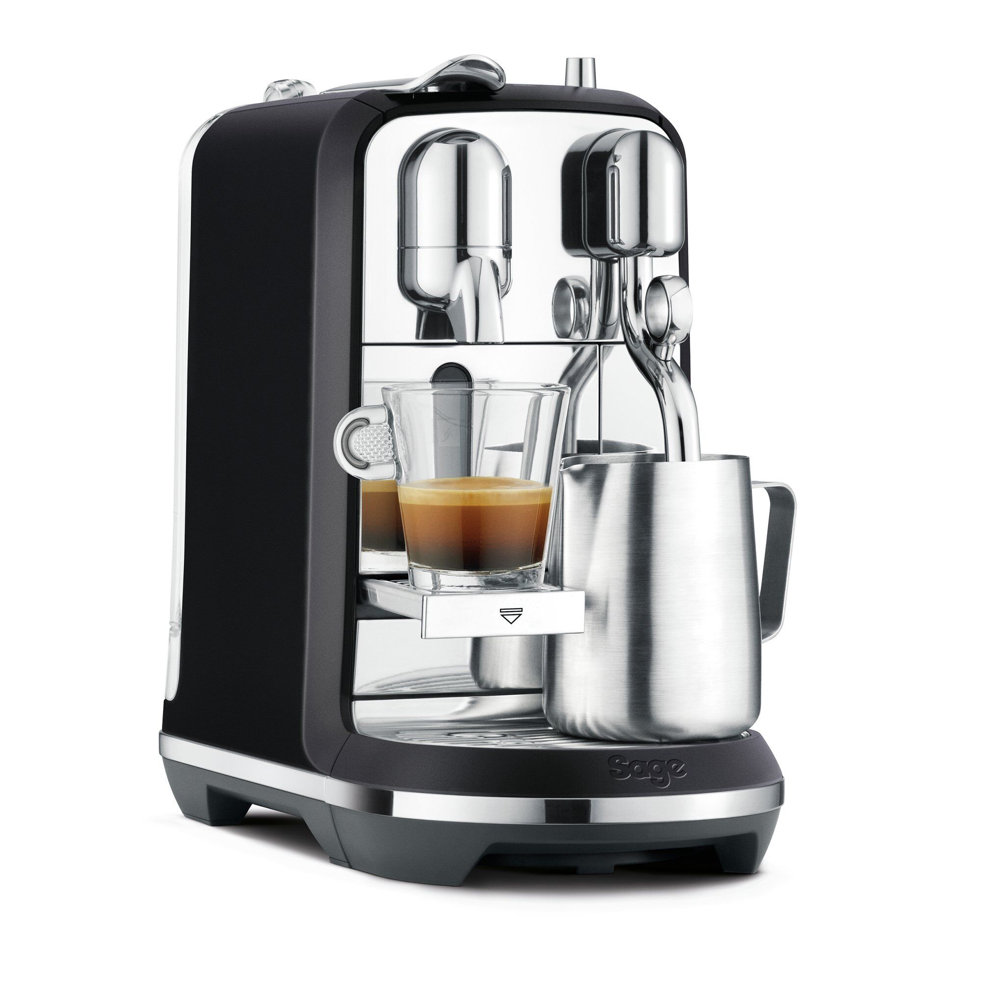 Alternativ bild 1 för Nespresso By Sage SNE 800 kapselmaskin, black truffle