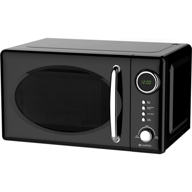Mikrobølgeovn Retro 20 liter, 700W svart