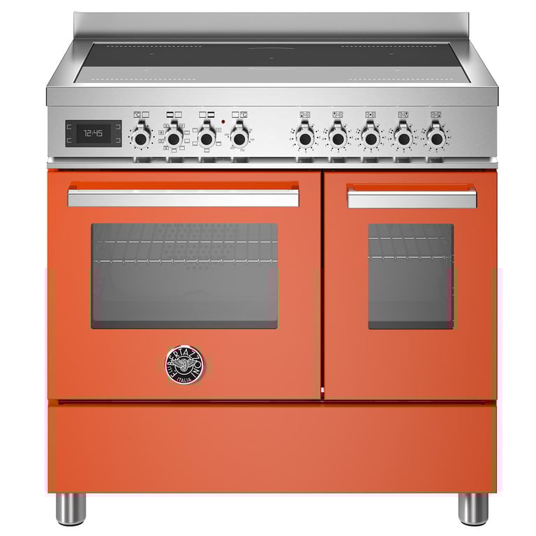 PRO95I2EART Professional induktionsspis med dubbelugn, 90 cm, orange