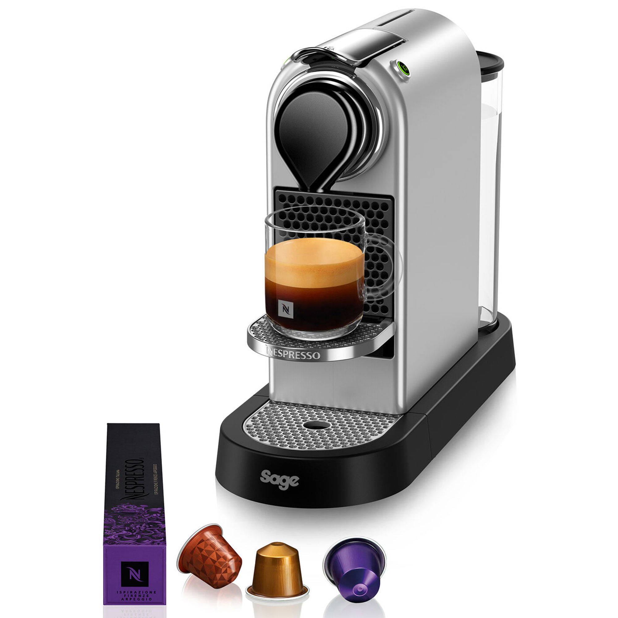 Nespresso by Sage SEC 630 CitiZ kapselmaskin, silver