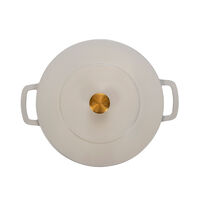 Valurautapata kannella 28 cm/5,3 litraa, hiekka