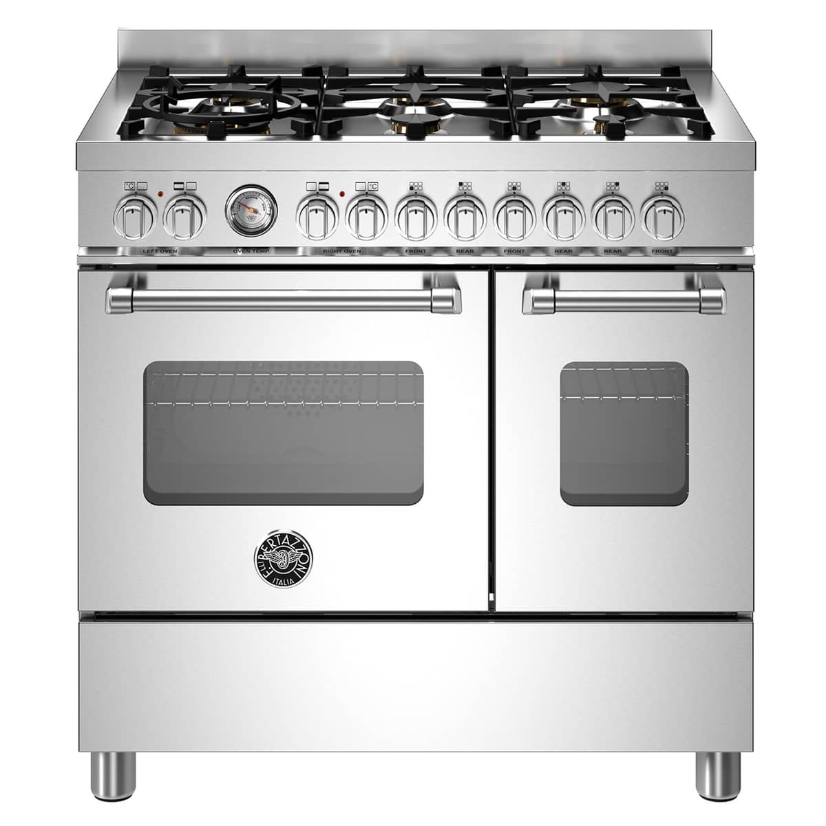 MAS96L2EXT Master gaskomfur med dobbeltovn, 90 cm, rustfrit stål