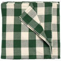 Elsa dug 180×145 cm, grøn/beige