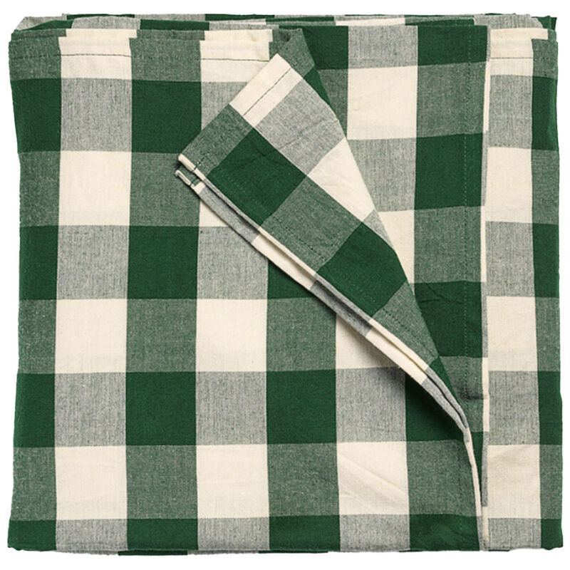 Elsa bordsduk 180×145 cm, grön/beige