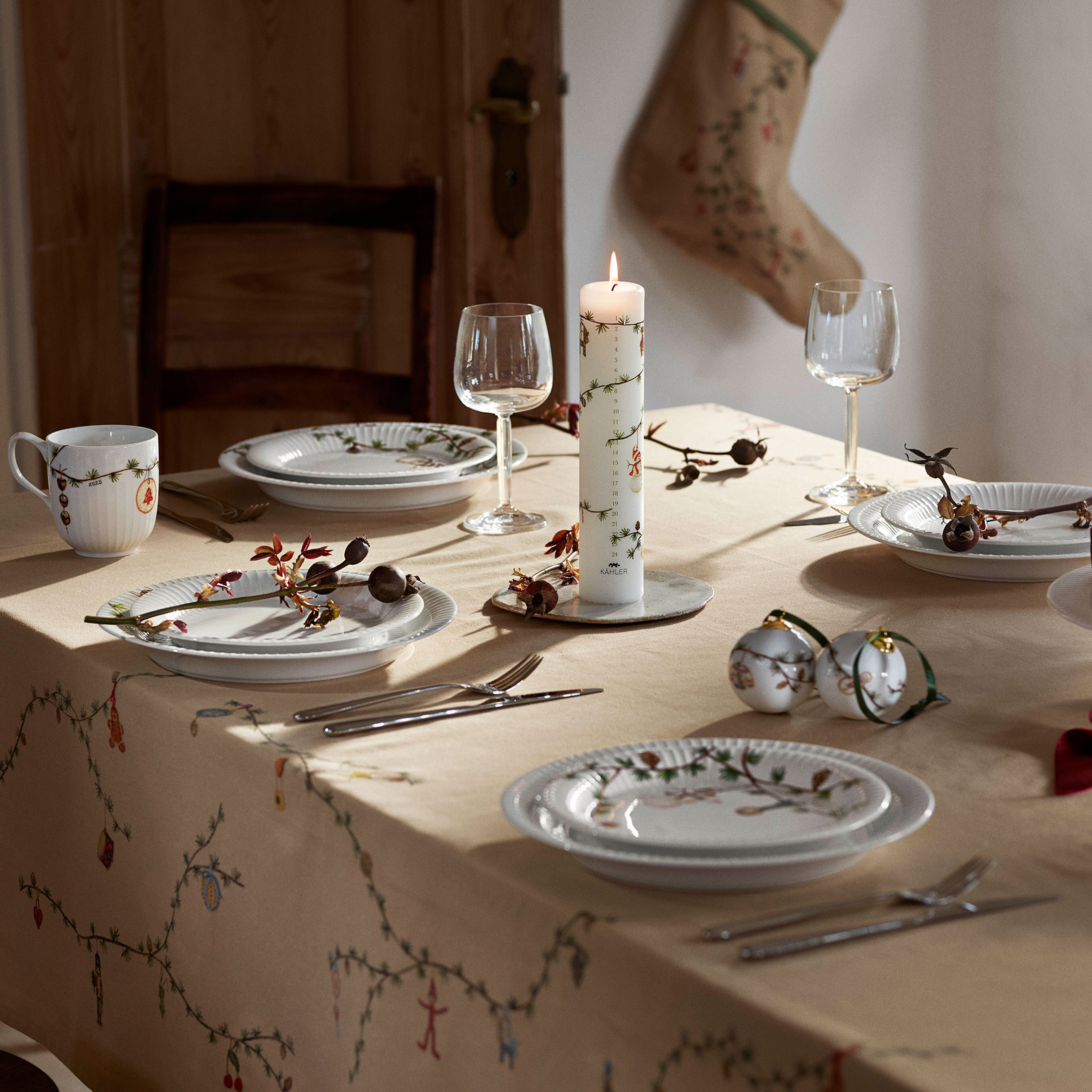 Kähler Hammershøi Christmas 2025 Kugle Ø6 cm, hvid