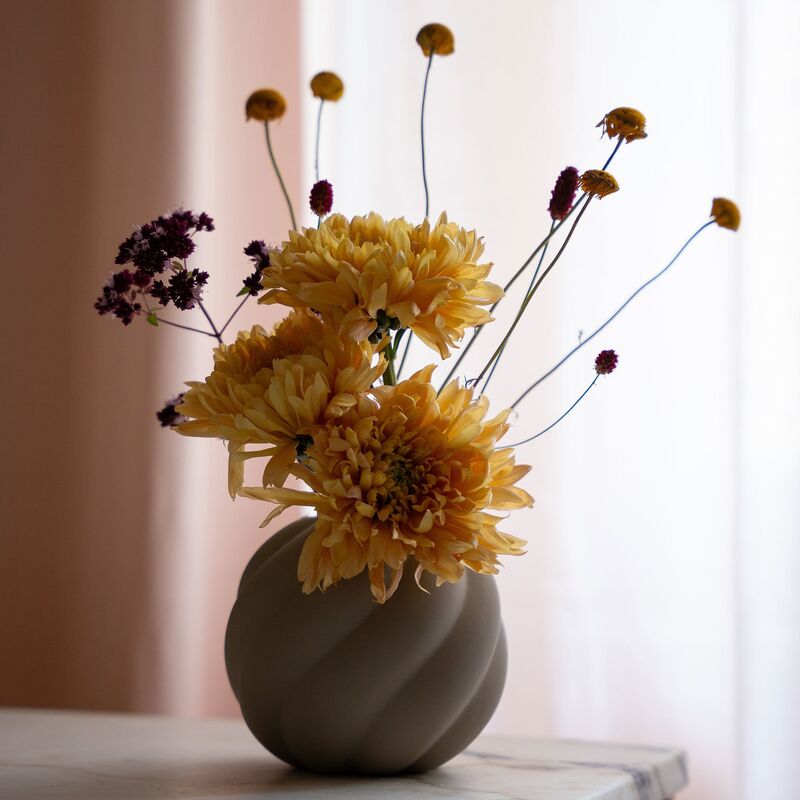 Twist Ball maljakko 12 cm, hiekka