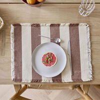 Toppu dækkeserviet, brun, 2 stk.