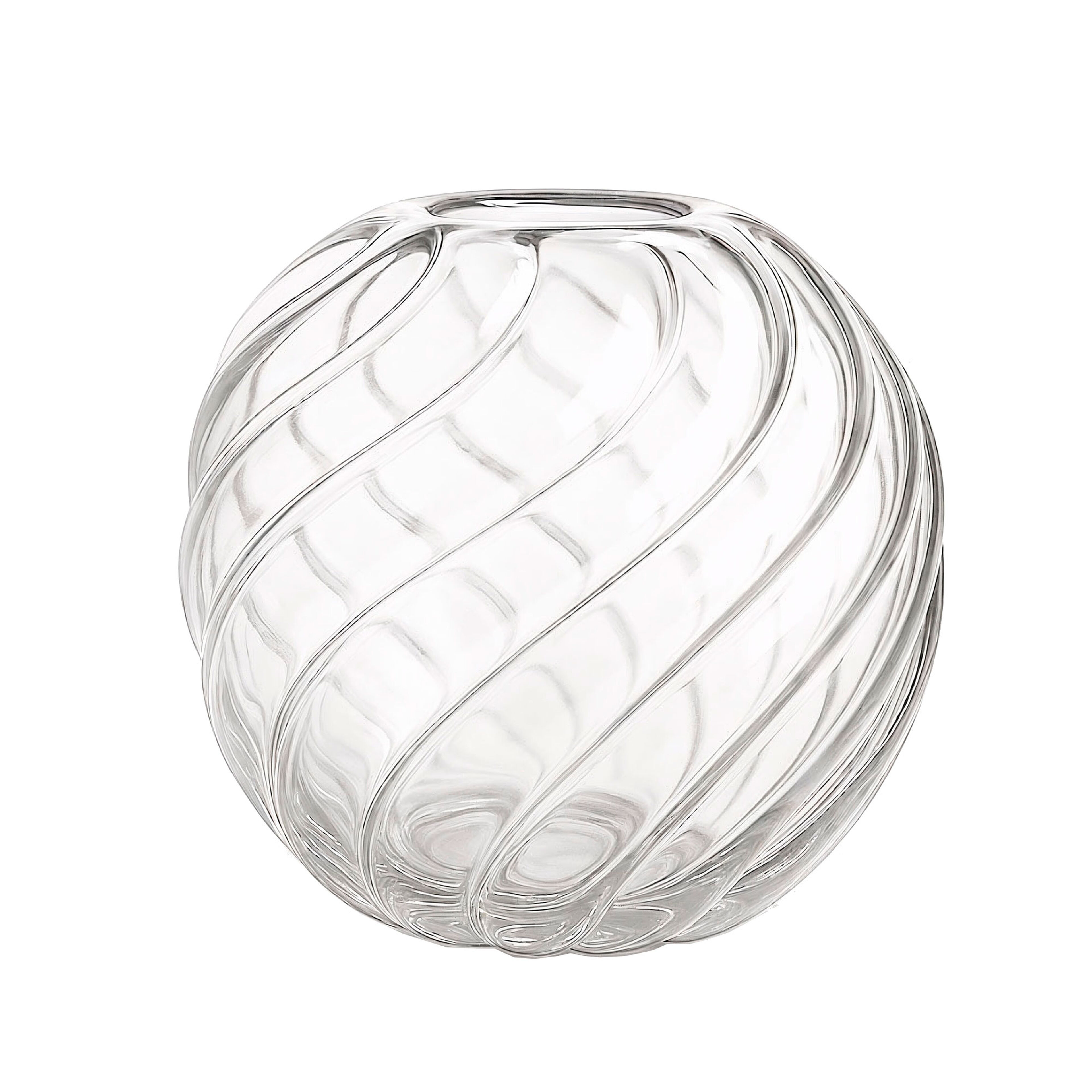 Twist Ball Vase 20 cm, glas
