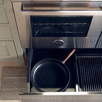 PRO95I2EXT Professional induksjonskomfyr med dobbelovn 90 cm, Rustfritt Stål