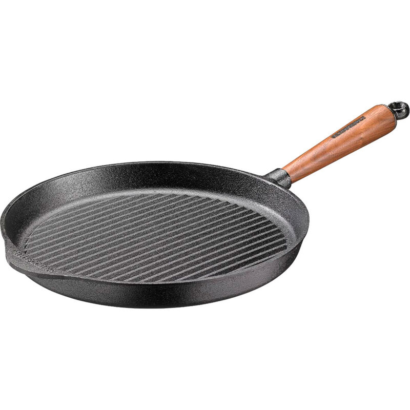 Grillpanna 28 cm Valnötshandtag