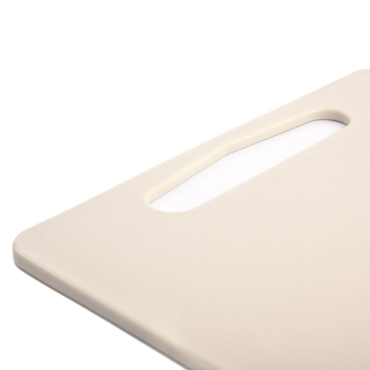 Skærebræt bioplast, 2-pak, beige/grå