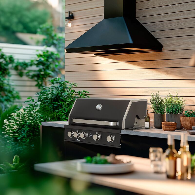 Black Pearl 4 inbyggd gasolgrill