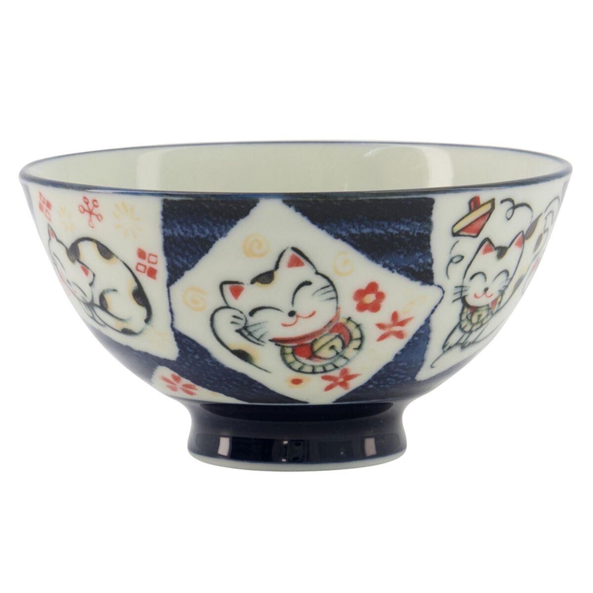 Kawaii skål 11 cm, cat blue