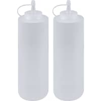 Squeeze flaske med låg 2-pak 700 ml