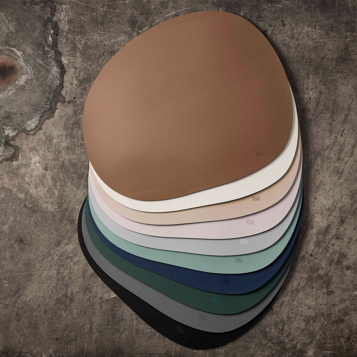 Raw bordbrikke, beige