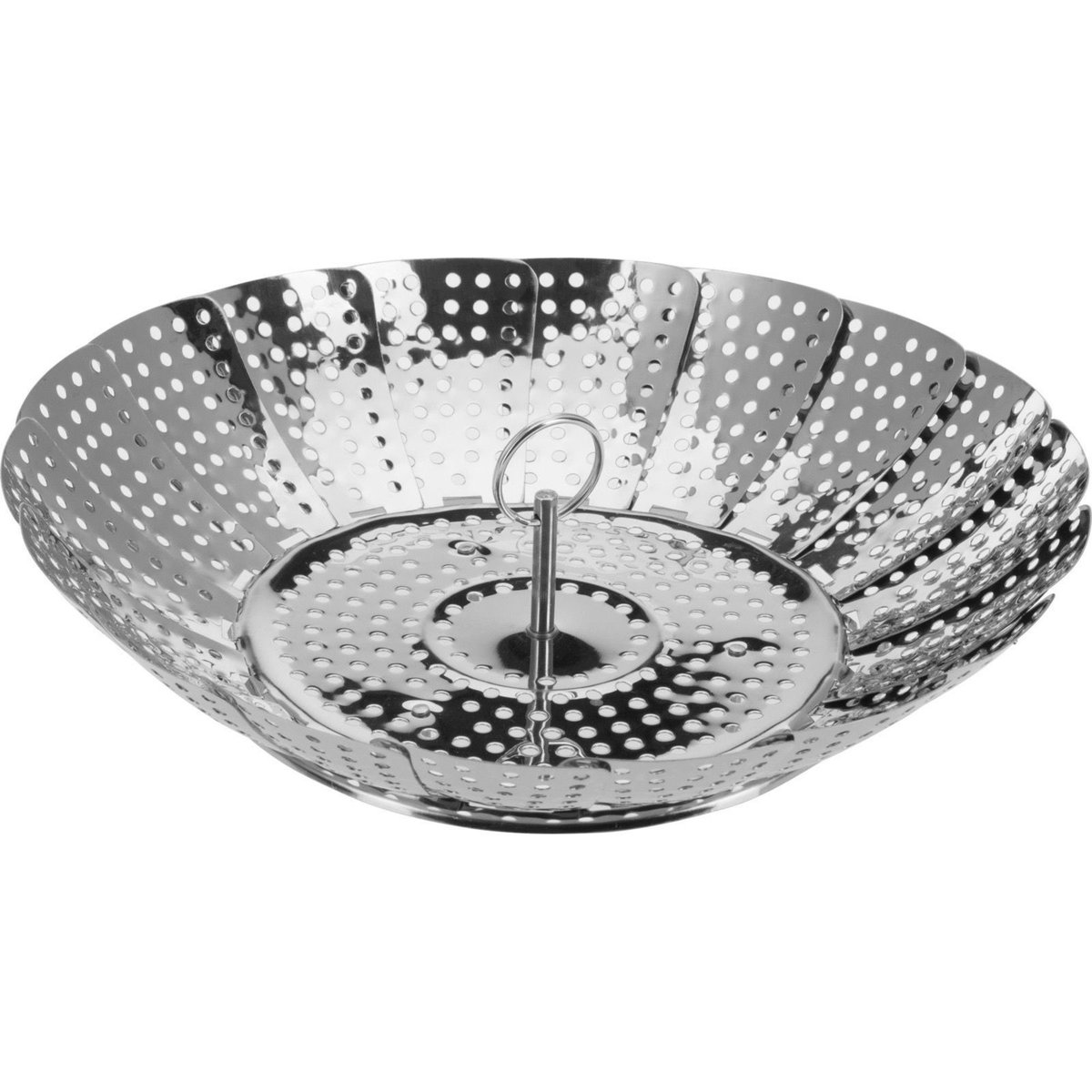 Justerbar ångkorg, 14-23 cm, rostfritt stål