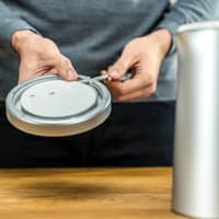 Enfinigy vattenkokare 1 liter, silver/vit