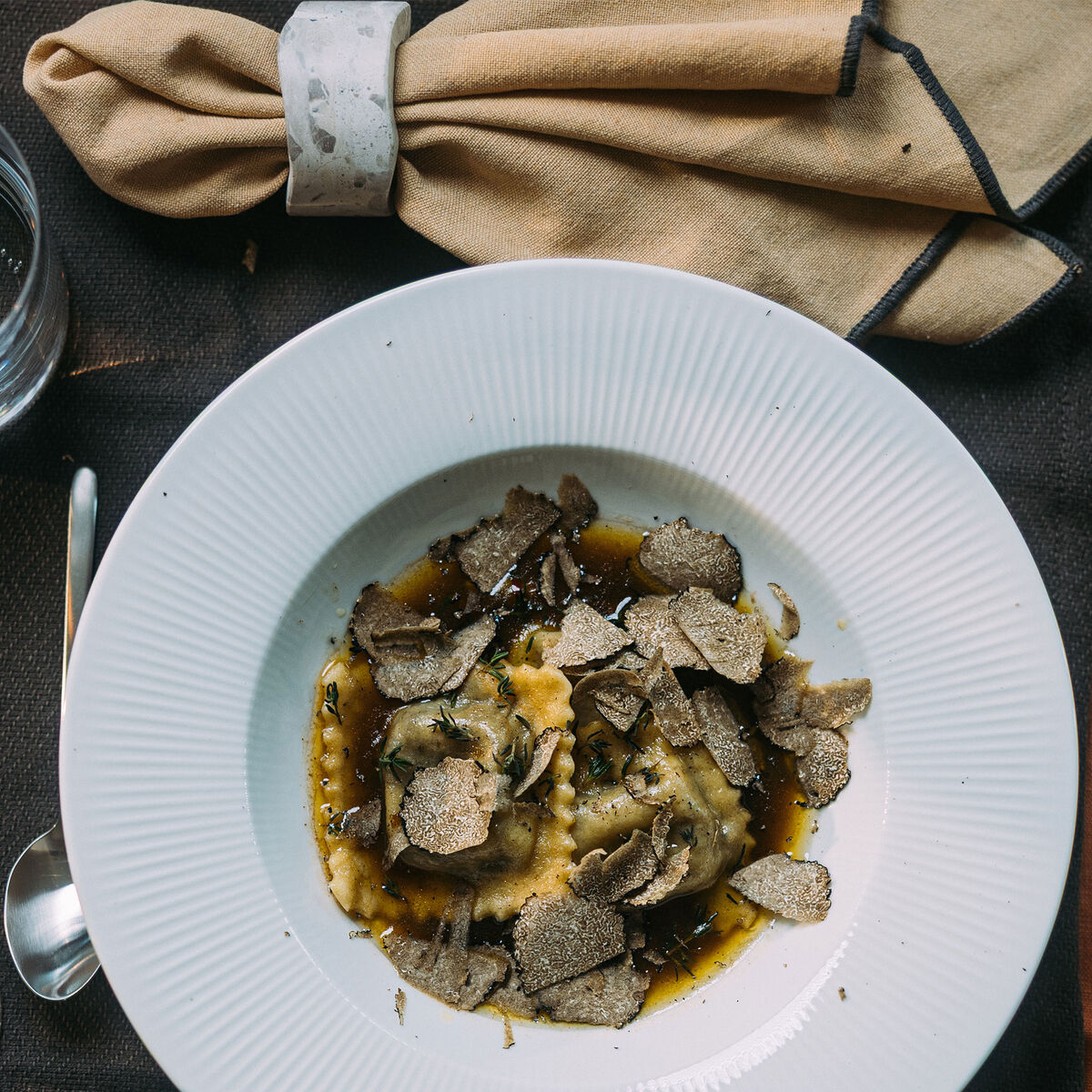 Vita serviettring 4-pakning, seashell