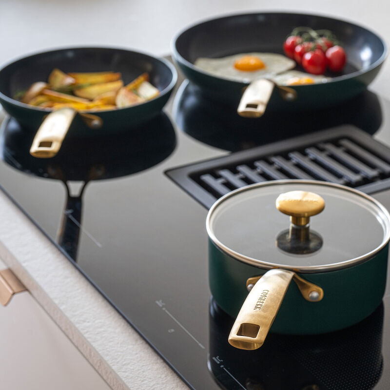 Combekk Stekepannesett 20 + 28 cm, grønn