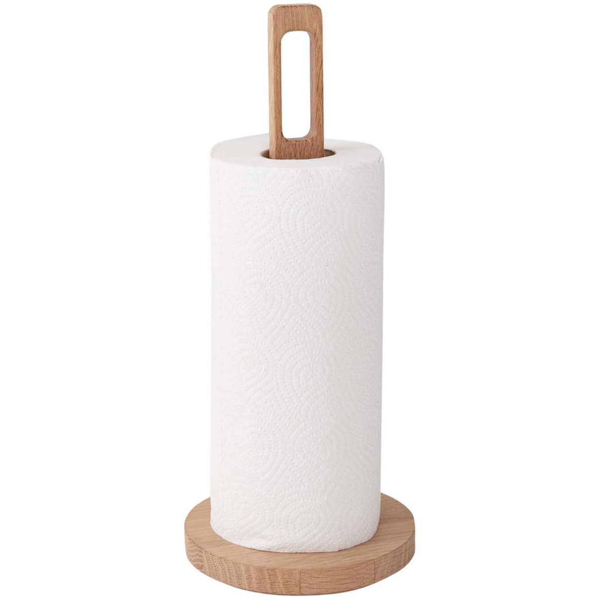 Køkkenrulleholder egetræ