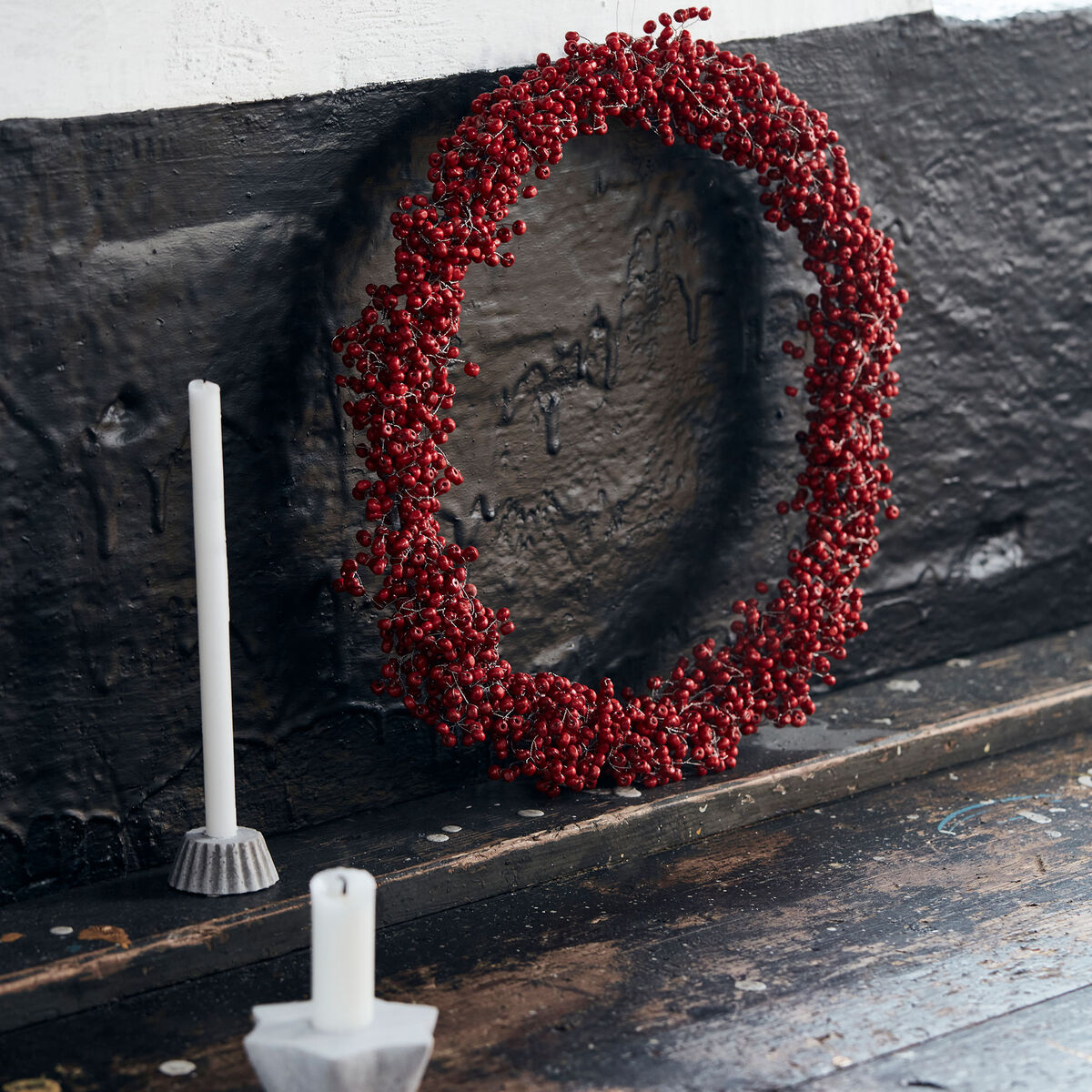 House Doctor Julekrans 33 cm, rød