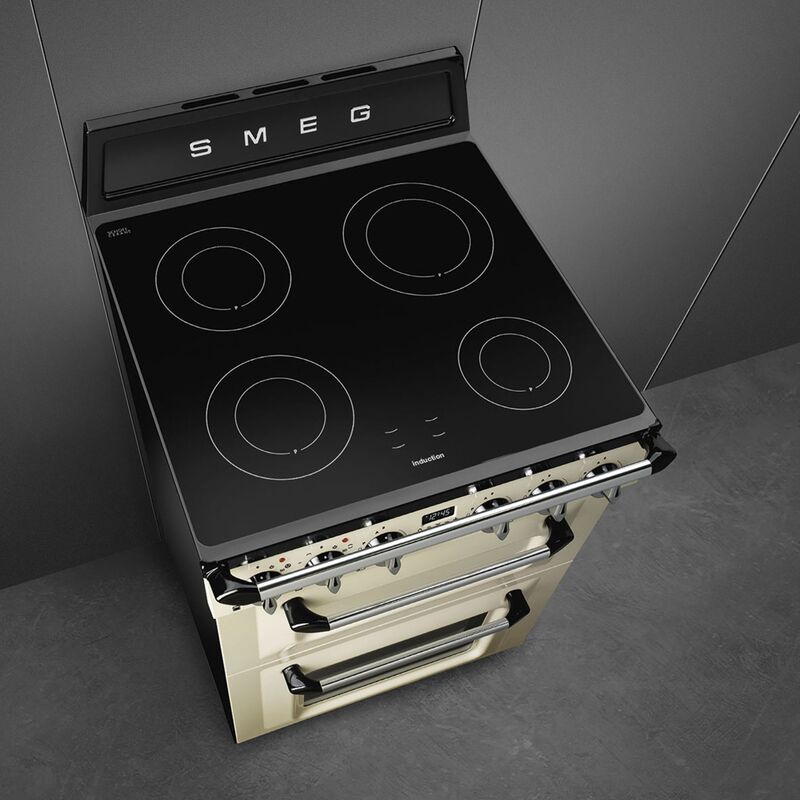 TR62IP2 induktionsugn 61 liter 4 zoner, creme