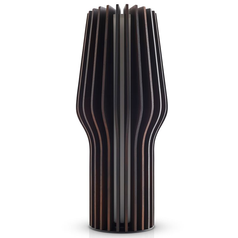 Radiant lampe, røget eg