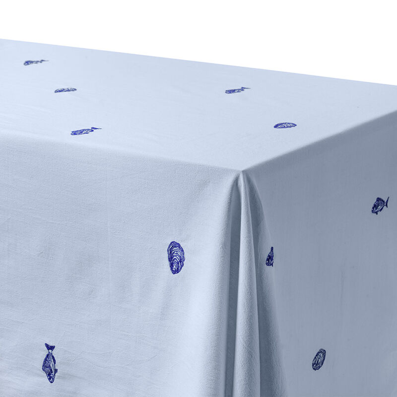 Midnatt Josefin La Mer bordsduk 250x145 cm, blå