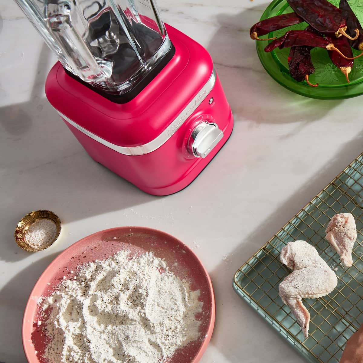 Artisan K400 blender, hibiscus