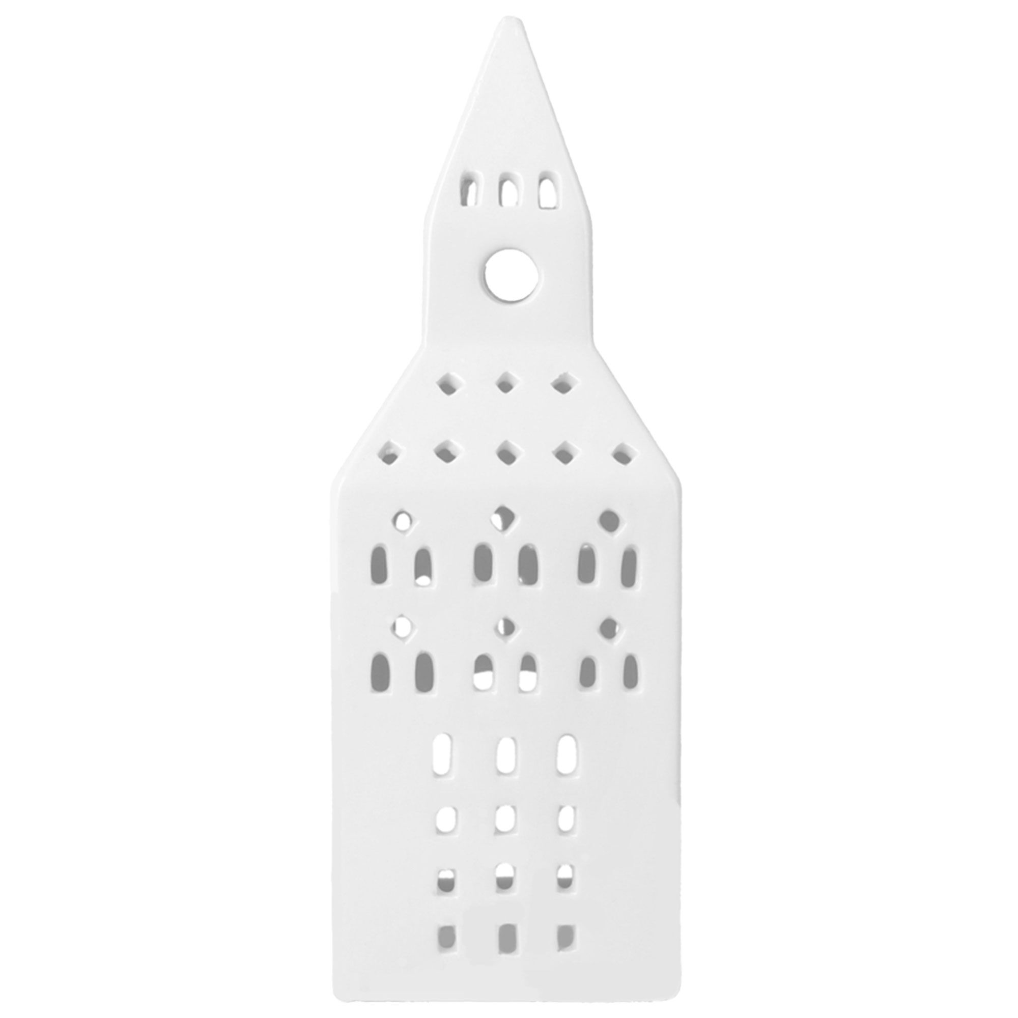 Kähler Urbania Church Tower lyslykt 20 cm, hvit