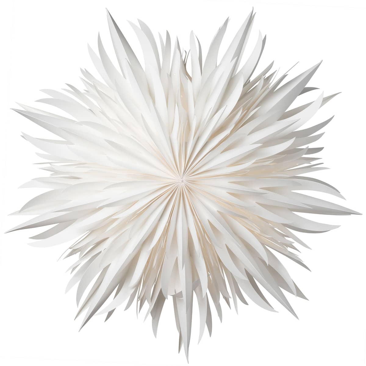 Eldig julstjärna, 52 cm, vit