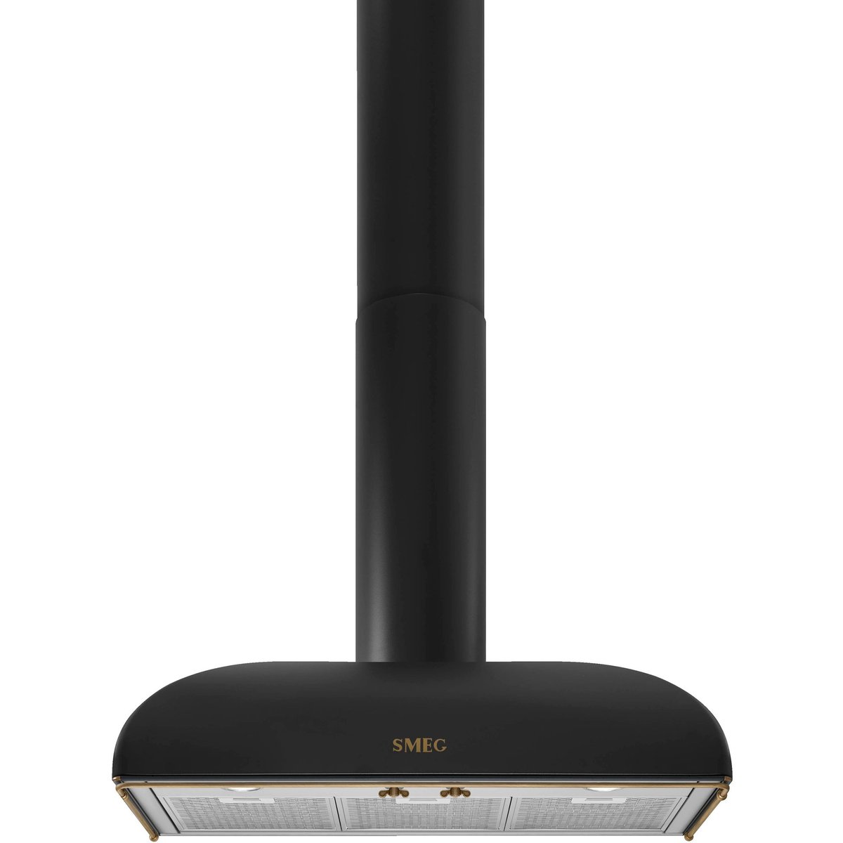 KS89AOE Væghængt emhætte, 90 cm, antracit & messing