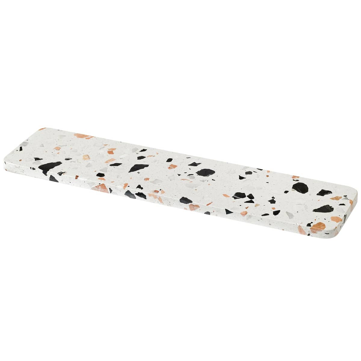 SERVE-IT serveringsfat 40 cm, vit terrazzo