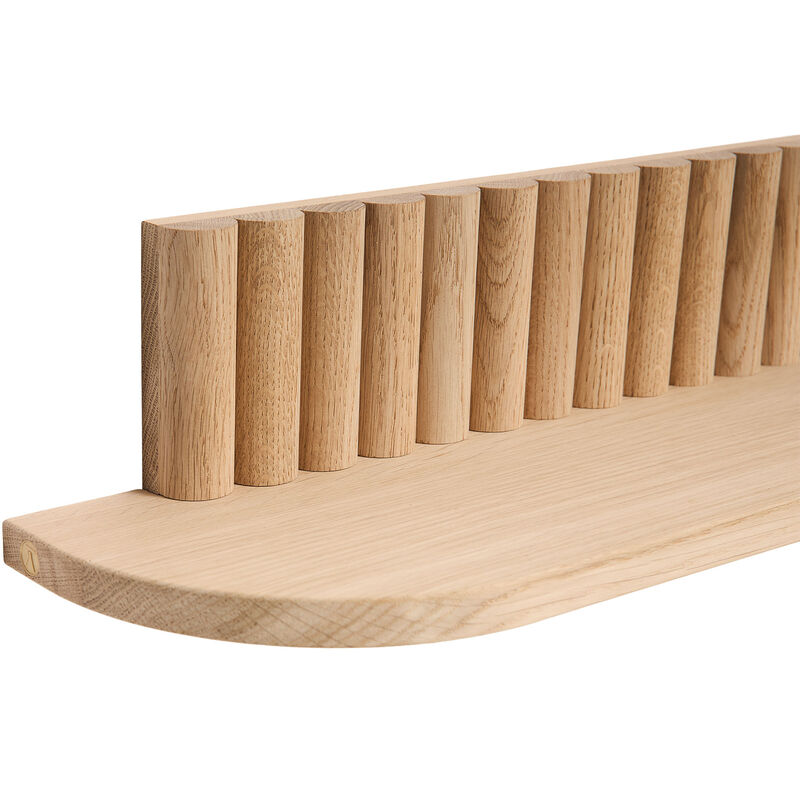 Pillar hylle large 78 × 15 cm, eik