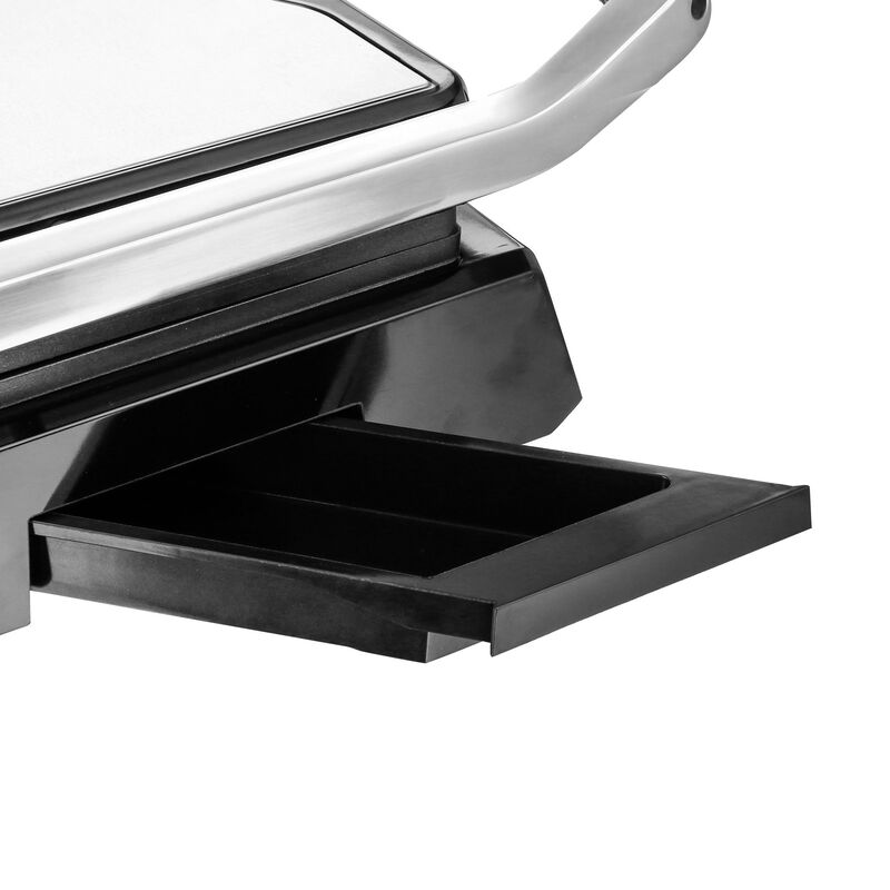 Møn Proff bord-/paninigrill, rostfri/svart